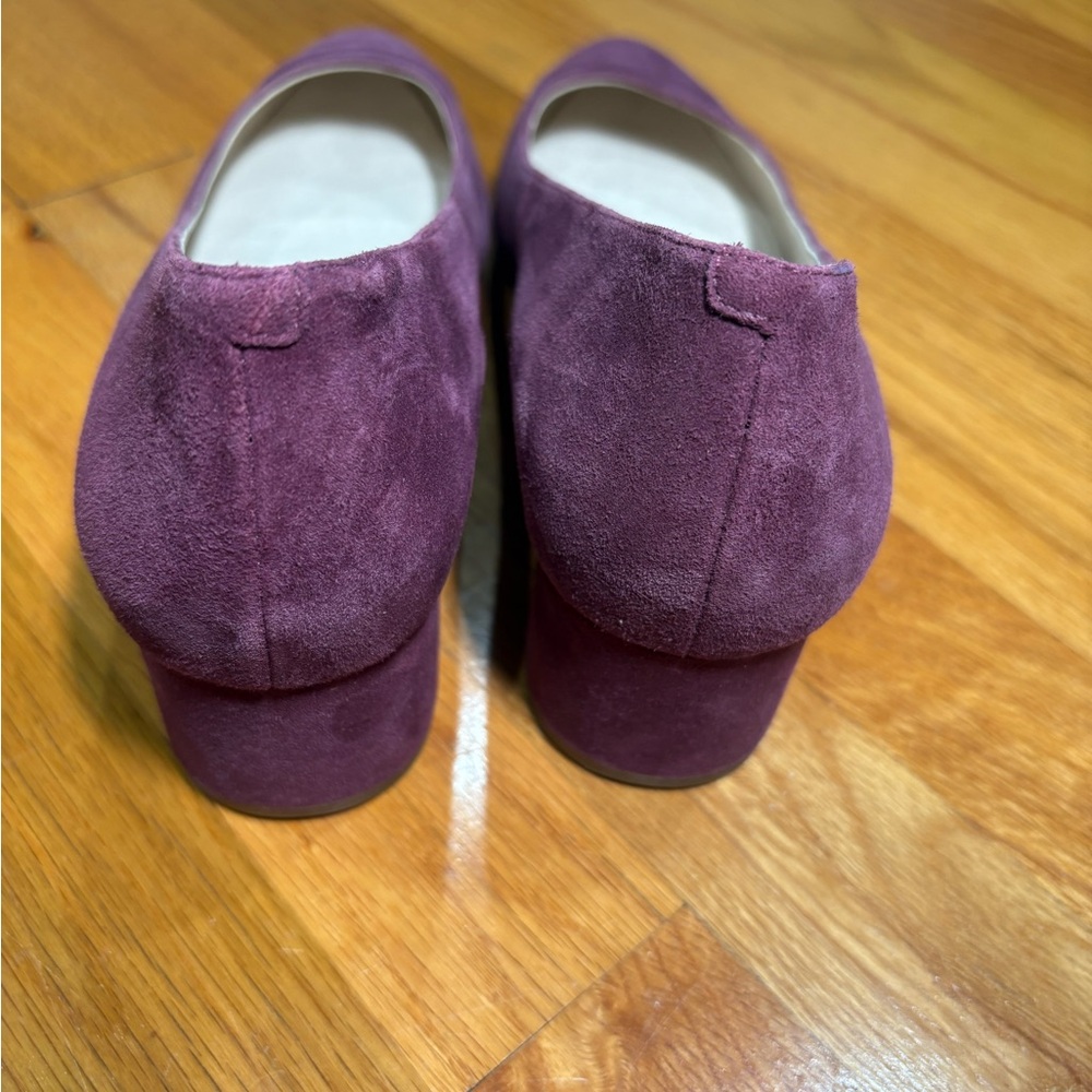 Cole Haan Grand.oS Alanna purple suede Block Heels size 9.5b - Picture 8 of 9
